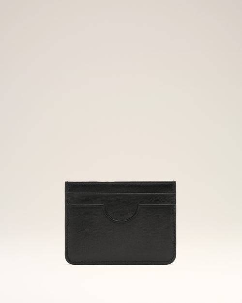 Black Leather Ami de Coeur Card Holder - 2 - Ami Paris