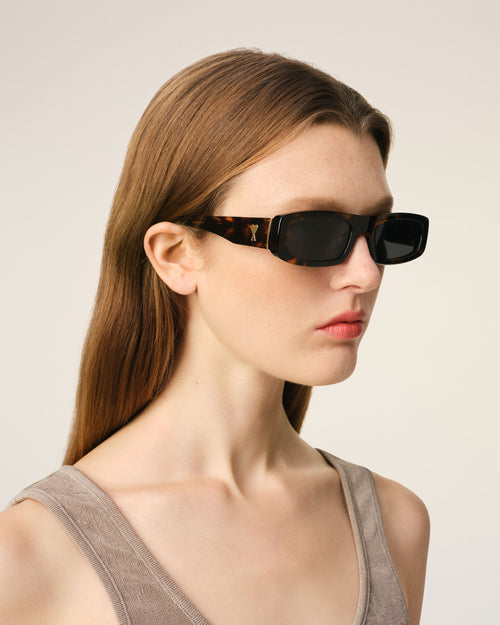 Brown 75010 Sunglasses - BLACK - 2 - Ami Paris