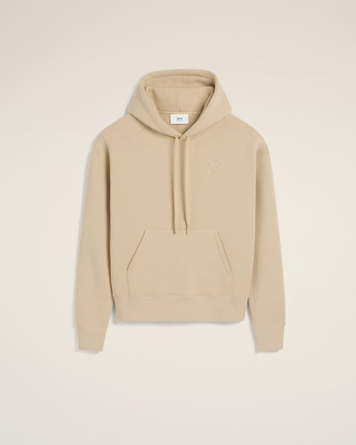 Hoodie Beige Ami de Coeur En Coton - 8 - Ami Paris