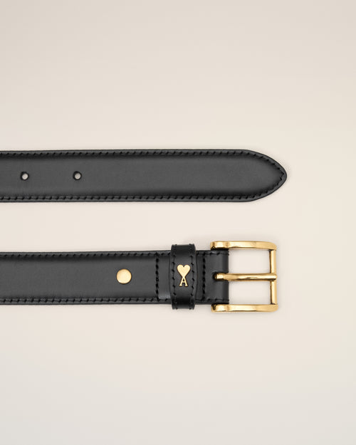 									Black Leather Paris Paris Belt - 3								 - Ami Paris