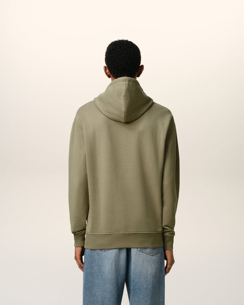 Green Cotton Ami de Coeur Hoodie - 5 - Ami Paris