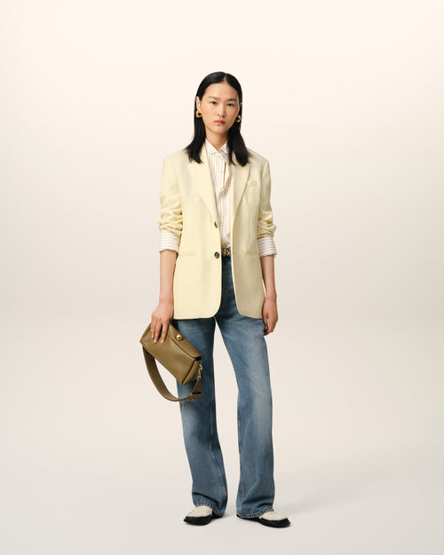 Yellow Wool Semi-Lined Jacket - 1 - Ami Paris