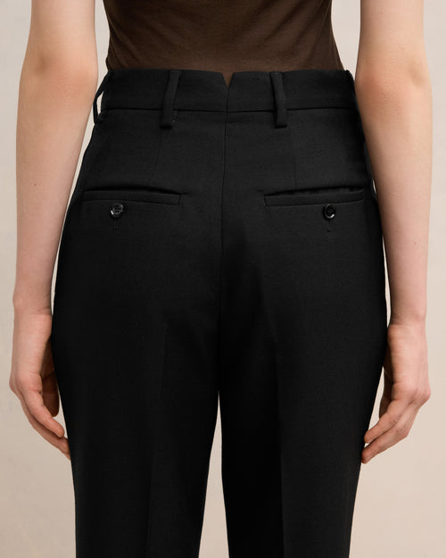 High Waisted Cigarette Trousers - 5 - Ami Paris