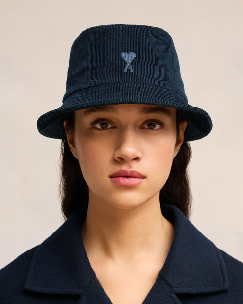 Tonal Ami de Coeur Embroidery Bucket Hat - 4 - Ami Paris