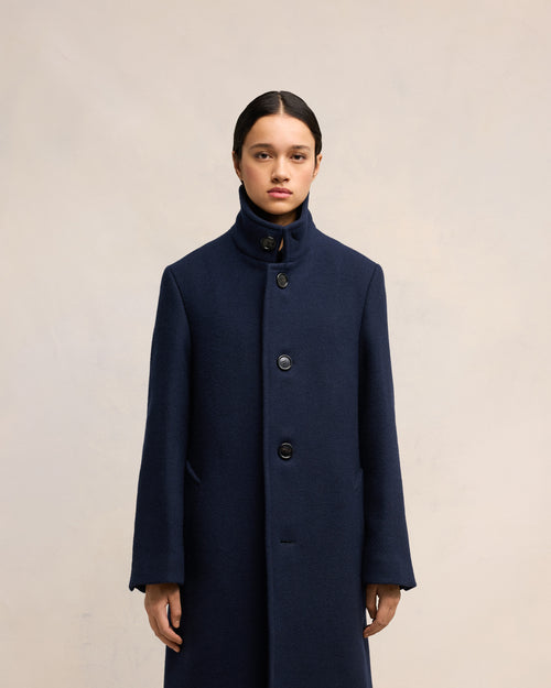 High Collar Coat - 3 - Ami Paris