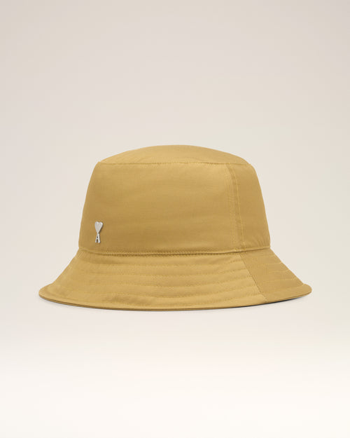 Mustard Twill Ami de Coeur Stud Bucket Hat - 1 - Ami Paris