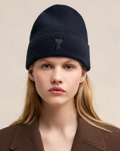 									Cashmere Ami de Coeur Beanie - 3								 - Ami Paris