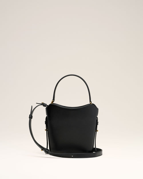 Black Leather Mini Paris Paris Bucket Bag - 3 - Ami Paris