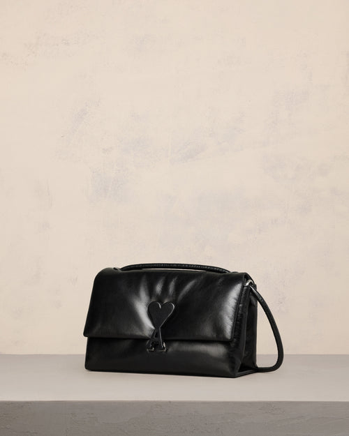 Black Leather Voulez-Vous Bag - 2 - Ami Paris