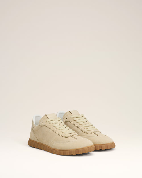 Yellow Leather Low Top Step Sneakers - 8 - Ami Paris