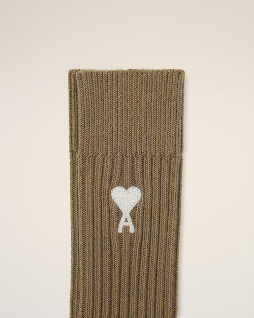 Chaussettes Vertes Ami de Coeur En Coton - 3 - Ami Paris