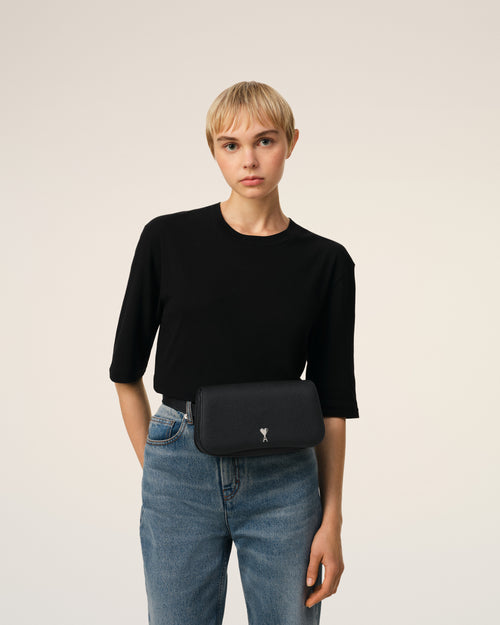 									Black Leather Crossbody Paris Paris Bag - 3								 - Ami Paris