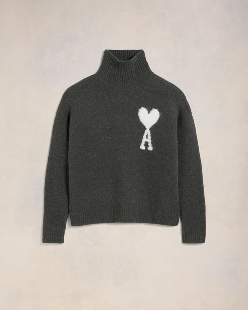 Off-White Ami de Coeur Pullover mit hohem Stehkragen - 4 - Ami Paris