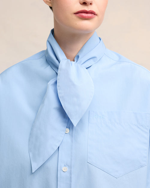 Scarf Collar Shirt - 10 - Ami Paris