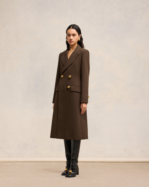 Fitted Coat - 6 - Ami Paris