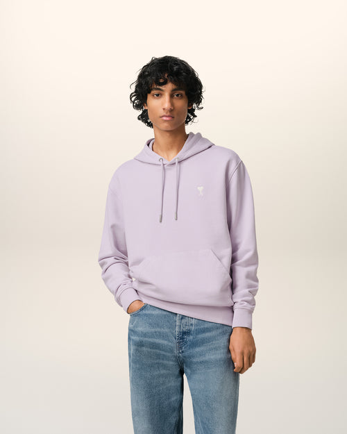 Purple Cotton Ami de Coeur Hoodie - 2 - Ami Paris