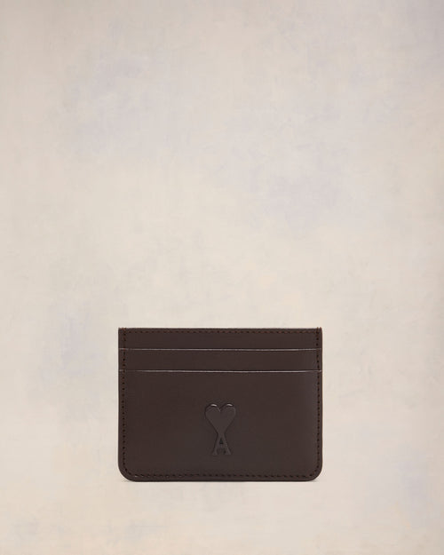 Ami de Coeur Card Holder - BLACK OLIVE - 2 - Ami Paris