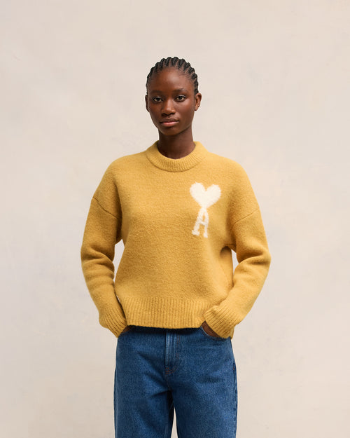 							Off-White Ami de Coeur Crew Neck Sweater - 3						 - Ami Paris