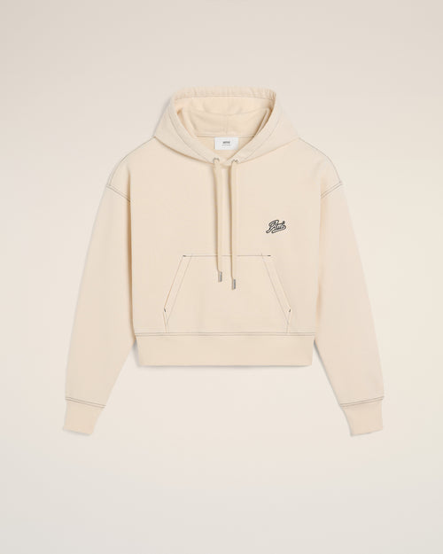 Hoodie Beige Signature Ami En Coton - 1 - Ami Paris