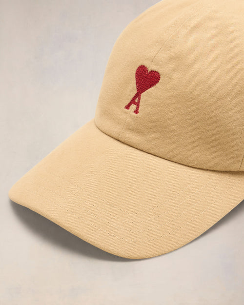 Red Ami de Coeur Embroidery Cap - 9 - Ami Paris