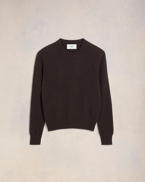 Cashmere Ami de Coeur Crew Neck Sweater - 2 - Ami Paris