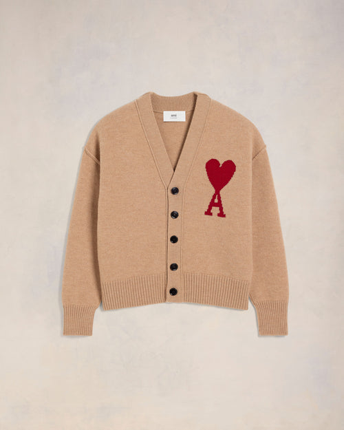 Red Ami de Coeur Cardigan - 2 - Ami Paris