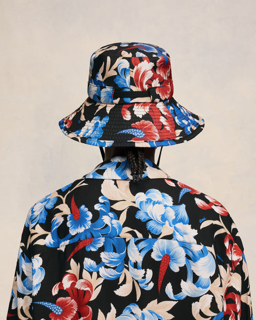 Printed Bucket Hat With String - 12 - Ami Paris