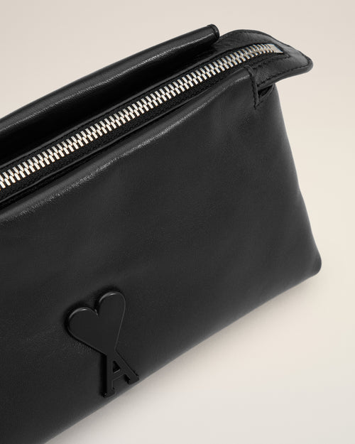 Black Leather Voulez-Vous Pouch - 4 - Ami Paris