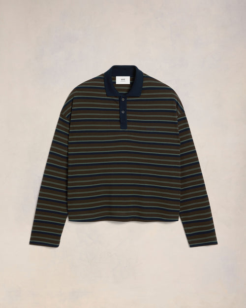 Striped Polo - 2 - Ami Paris