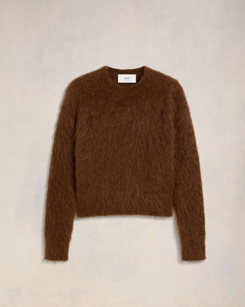 Alpaca Mohair Brushed Sweater - 2 - Ami Paris