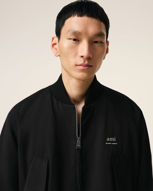 Black Twill Bomber - 4 - Ami Paris