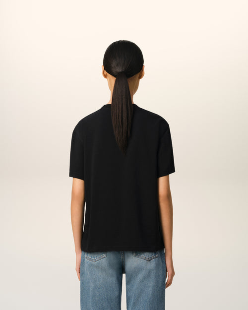 Black Cotton Ami de Coeur T-Shirt - 11 - Ami Paris