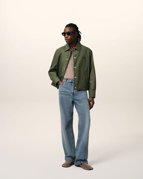 Blouson Vert Boutonné - 1 - Ami Paris