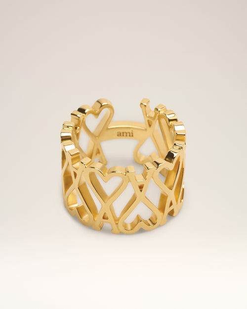 Gold Brass Ami de Coeur Ring - 1 - Ami Paris