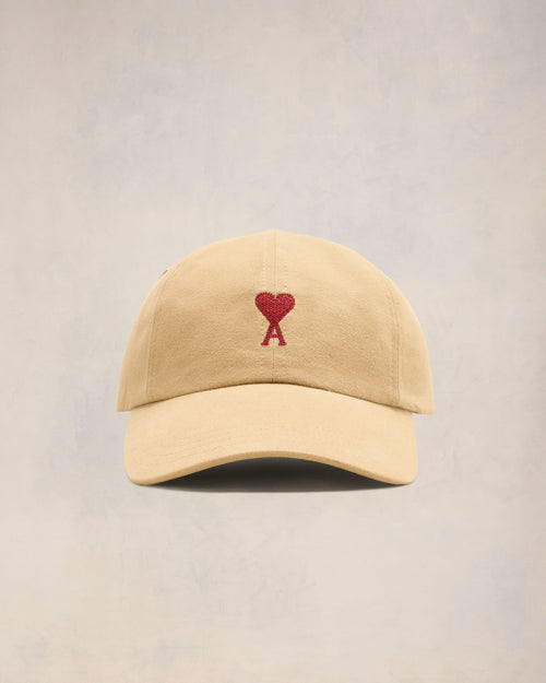 Red Ami de Coeur Embroidery Cap - 4 - Ami Paris