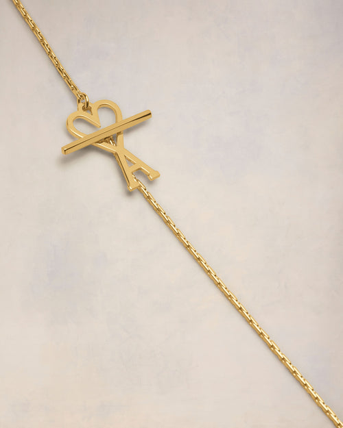 Gold Brass Ami de Coeur Chain Necklace - 6 - Ami Paris