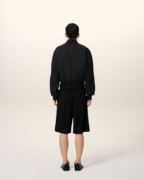 Black Twill Bomber - 5 - Ami Paris