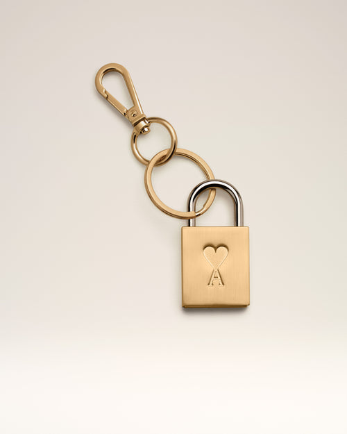 Gold Ami de Coeur Padlock Keyring - 1 - Ami Paris