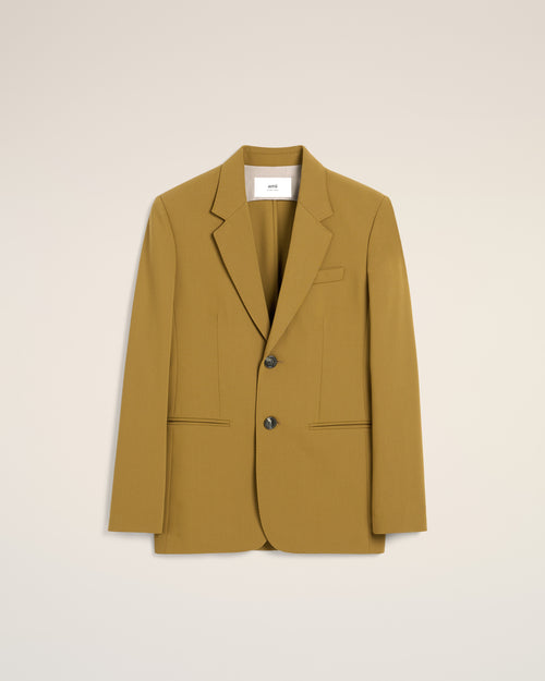 								Mustard Wool Semi-Lined Jacket - 3							 - Ami Paris