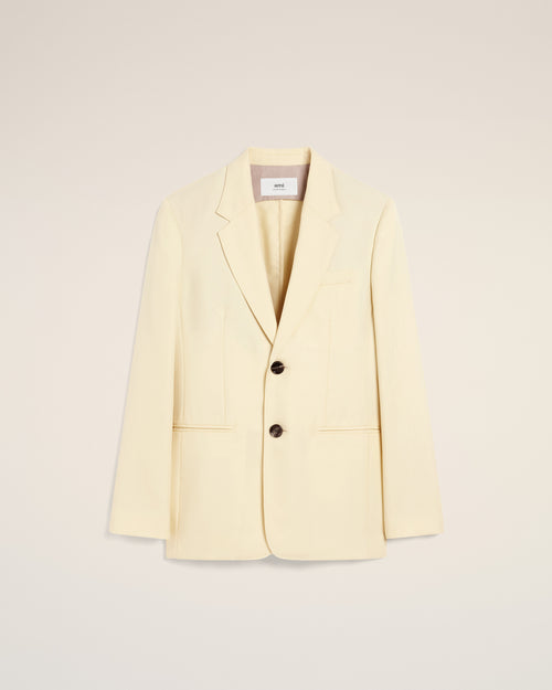 Yellow Wool Semi-Lined Jacket - 4 - Ami Paris