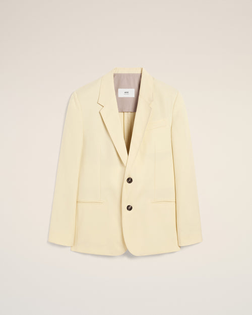 Yellow Wool Semi-Lined Jacket - 2 - Ami Paris