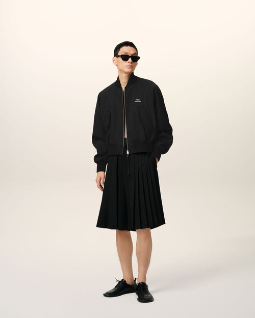 Black Twill Bomber - 1 - Ami Paris