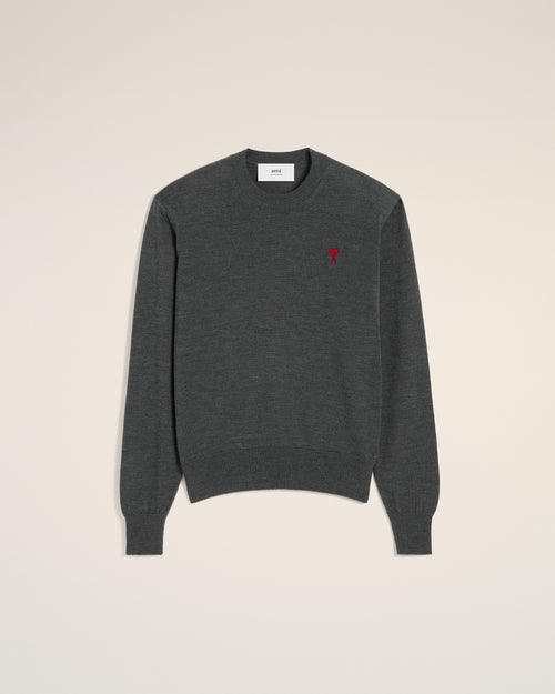 Red Ami de Coeur Crew Neck Sweater - 2 - Ami Paris