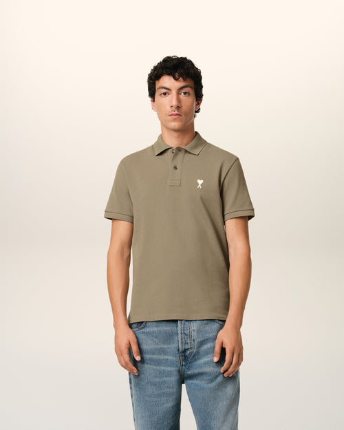 Green Cotton Ami de Coeur Polo Shirt - 2 - Ami Paris