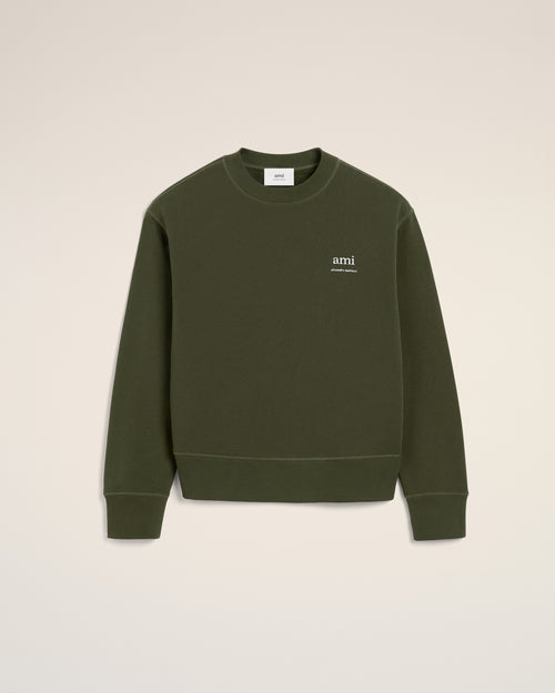 Green Cotton Sweatshirt - 2 - Ami Paris