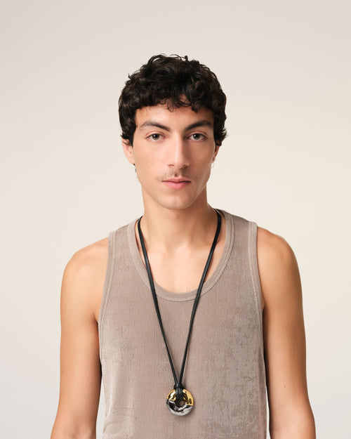 Collier Dune Or En Laiton - 2 - Ami Paris