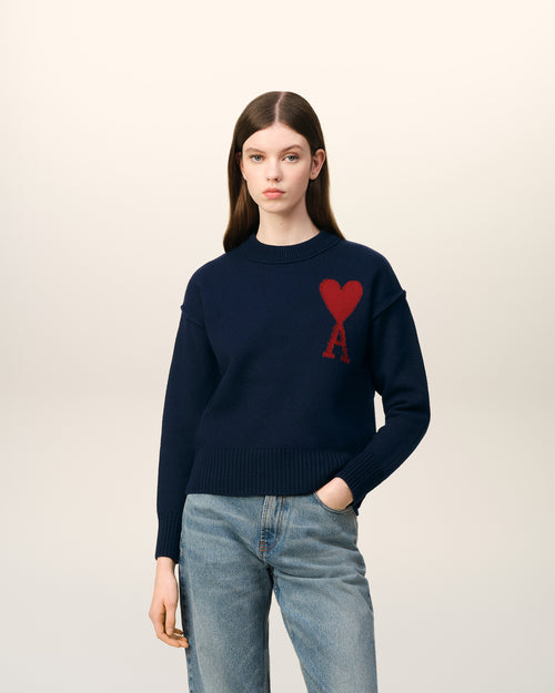 									Red Ami de Coeur Sweater - 3								 - Ami Paris