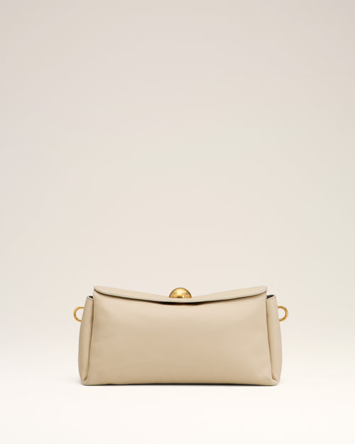 							Beige Leather Carrousel Bag - 3						 - Ami Paris