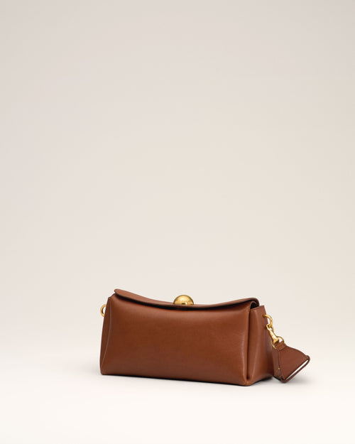 Brown Leather Carrousel Bag - 2 - Ami Paris