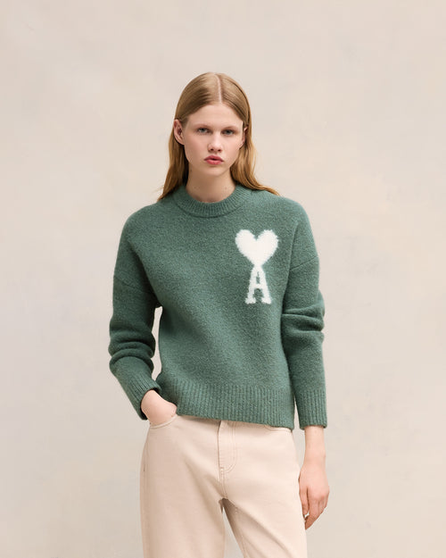 							Off-White Ami de Coeur Crew Neck Sweater - 3						 - Ami Paris